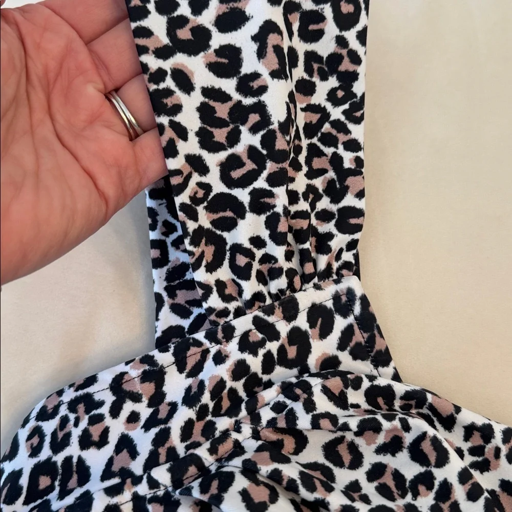 Albion The Savannah Leopard Print One-Piece Swimsuit, sz XL - Picture 5 of 10